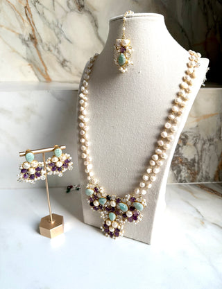 Amzonite Mala Set