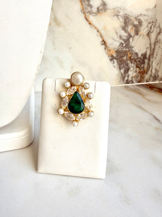 Safa Emerald Green Crystal Set