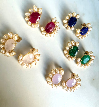 Lubna Quartz Studs