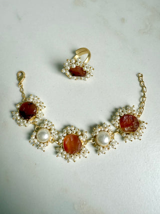 Druzy Rustic & Pearl Full Set