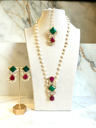 Ruby & Emerald Mala Set