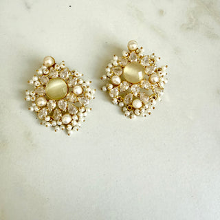 Zara Verde Cluster Earrings
