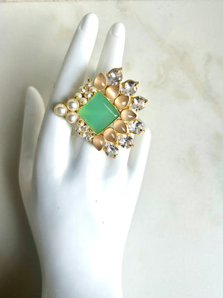 Green Statement Ring