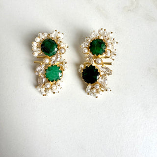Linzi Emerald Green Crystal Earrings