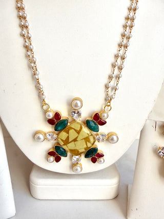 Lemon Crackle Mala Set