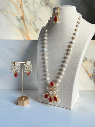 Red Crystal Mala Set