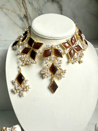 Smoky Quartz Royale Bridal Jewellery Set