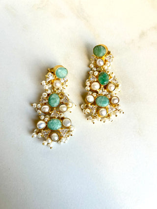 Nanci Amzonite Earrings