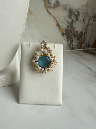 Zariya Blue Pearl Choker Set