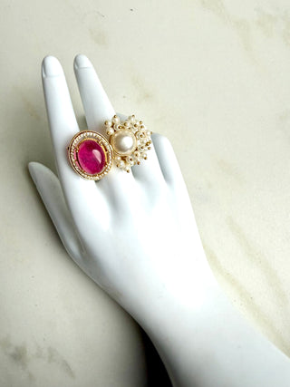 Pink Pearl Ring
