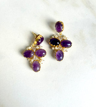 Nova Purple Earrings