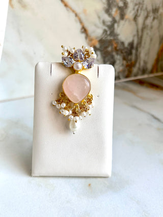 Blush Bloom Kundan Pearl Choker Set