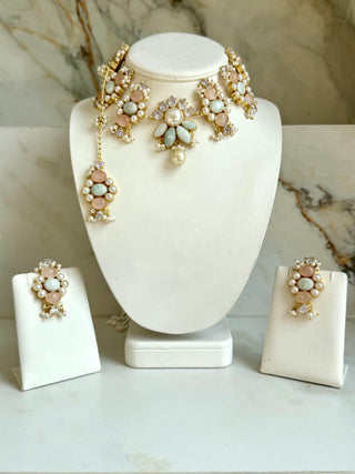 Amzonite & Quartz Set