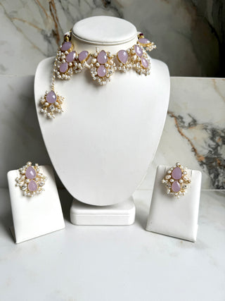 Neelakshi Chalcedony Set