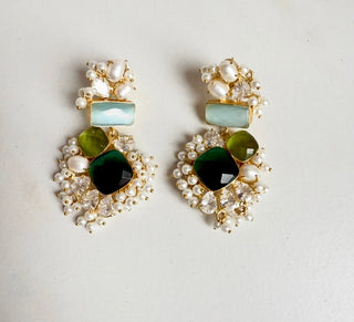 Sitara Emerald Green Earrings