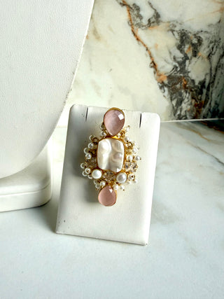 Blush Pearl Blossom Tikka Set