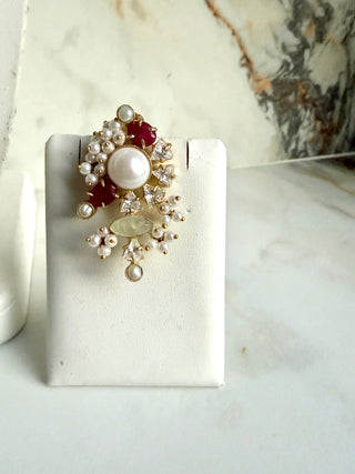 Gul-e-Ruby Pearl Choker Set