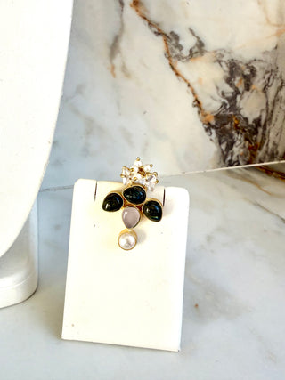 Shabnam Noir Pearl Set