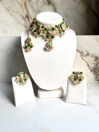 Celine Bloom Emerald Set