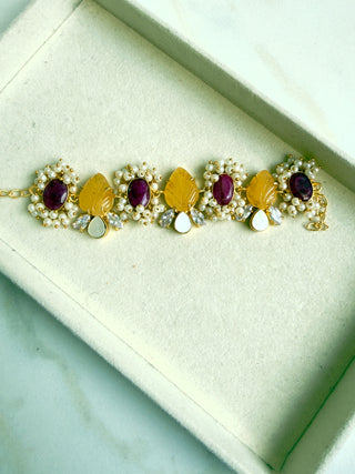 Yellow & Ruby Bracelet