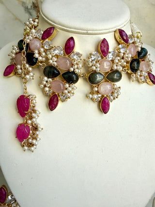 Zayra Ruby & Pink Set