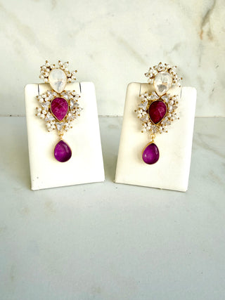 Ruby Drop Earrings