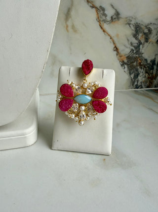 Druzy Hot Pink Set