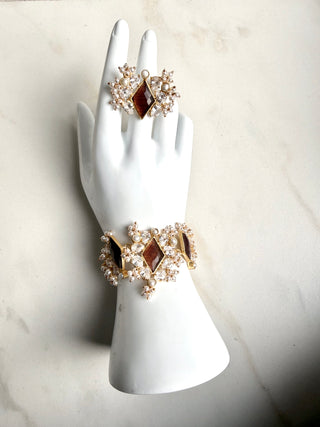 Smoky Quartz Bracelet  Set