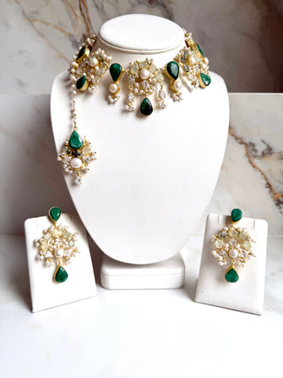 Emerald Green Crystal Set