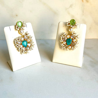 Bazgha Blue Earrings