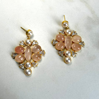 Quartz Drop Earrings
