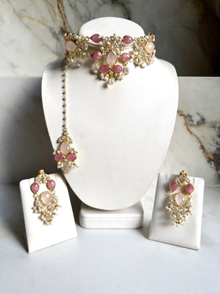 Rang Mahal Pink Choker Set
