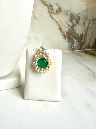Zariya Emerald Pearl Choker Set
