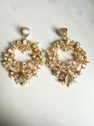 Gulab Chand Pearl Halo Earrings