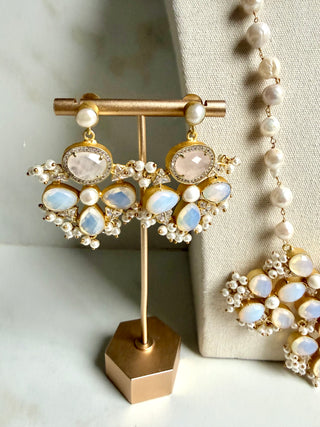 Selenite & Quartz Mala Set