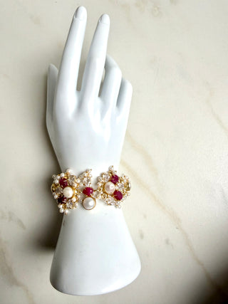 Ruby & Pearl Bracelet