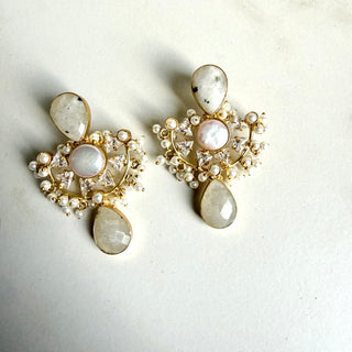 Luxe White Earrings