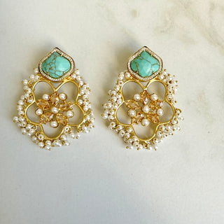 Aafreen Amzonite Bloom Earrings