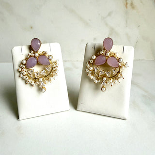 Royal Lilac Cluster Earrings