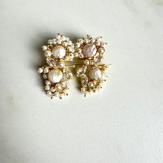 Linzi Pearl Crystal Earrings