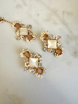 Pearl Peach Tika Set