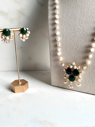 Emerald Green Mala Set