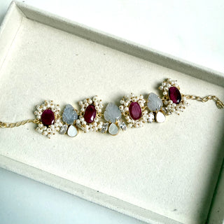 Grey Ruby Bracelt