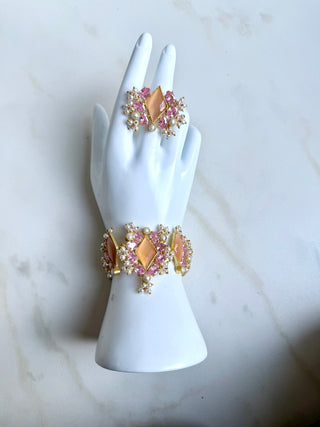 Royale Orange Bracelet & Ring Set