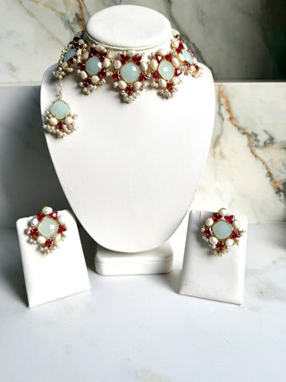 Aab-e-Noor Blue Set