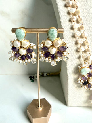 Amzonite Mala Set