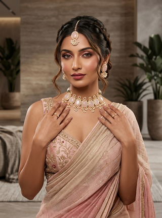 Serene Quartz Statement Set
