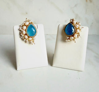Blue Pearl Studs