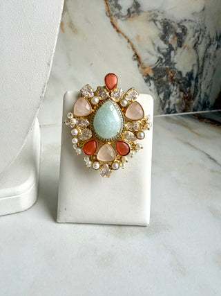 Gulnoor Amzonite Bridal Set