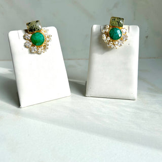Rangoli Emerald Green Earrings